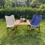 Bag The Joy 70x70x55 cm Ahşap Katlanır Rulo Kamp Masası | Piknik, Bahçe ve Balkon | Çantalı - Kahverengi - Görsel 13