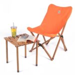 BAG THE JOY AHŞAP KATLANIR RULO KAMP MASASI / KAHVERENGİ (40*40*40) - Görsel 6