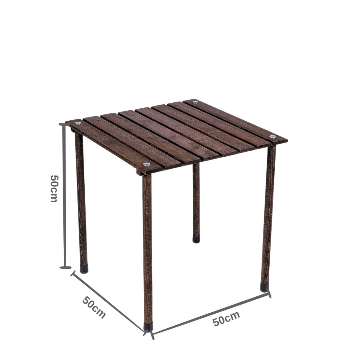 BAG THE JOY AHŞAP KATLANIR MASA SANDALYE SETİ – ANTRASİT- YEŞİL -50*50*50 - Görsel 8
