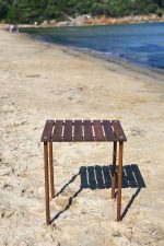 BAG THE JOY AHŞAP KATLANIR RULO KAMP MASASI / KAHVERENGİ (50*50*50) - Görsel 8
