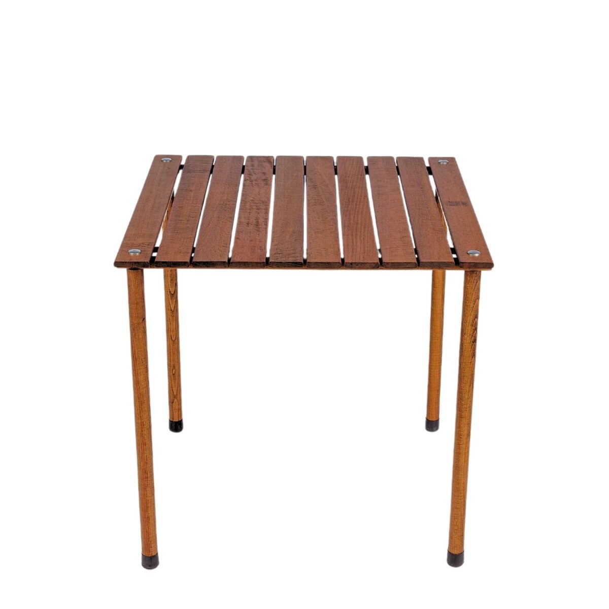 BAG THE JOY AHŞAP KATLANIR MASA SANDALYE SETİ – KAHVERENGİ – SU YEŞİLİ – 60*60*55cm - Görsel 4