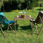 BAG THE JOY AHŞAP KATLANIR MASA SANDALYE SETİ – ANTRASİT- TURKUAZ -60*60*55 - Görsel 7