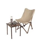 Bag The Joy 40x40x40 cm Ahşap Katlanır Rulo Kamp Masası | Piknik, Bahçe ve Balkon | Çantalı - Antrasit - Görsel 6