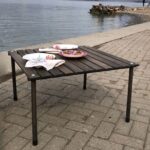 BAG THE JOY AHŞAP KATLANIR RULO KAMP MASASI / ANTRASİT (70*70*40) - Görsel 9