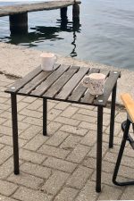 BAG THE JOY AHŞAP KATLANIR RULO KAMP MASASI / ANTRASİT (50*50*50) - Görsel 8