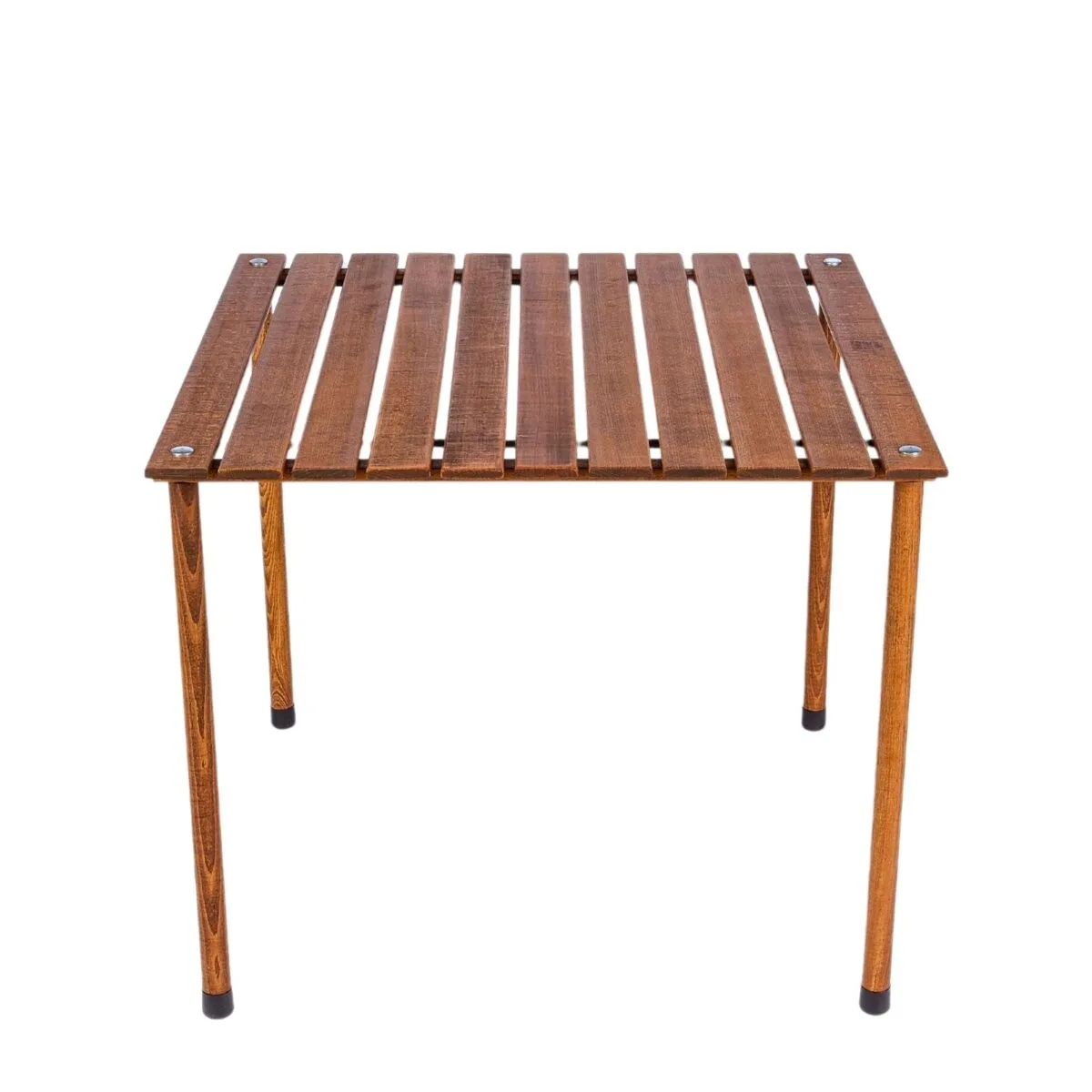 Bag The Joy 70x70x55 cm Ahşap Katlanır Rulo Kamp Masası | Piknik, Bahçe ve Balkon | Çantalı - Kahverengi - Görsel 4