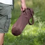 Bag The Joy 70x70x55 cm Ahşap Katlanır Rulo Kamp Masası | Piknik, Bahçe ve Balkon | Çantalı - Kahverengi - Görsel 8