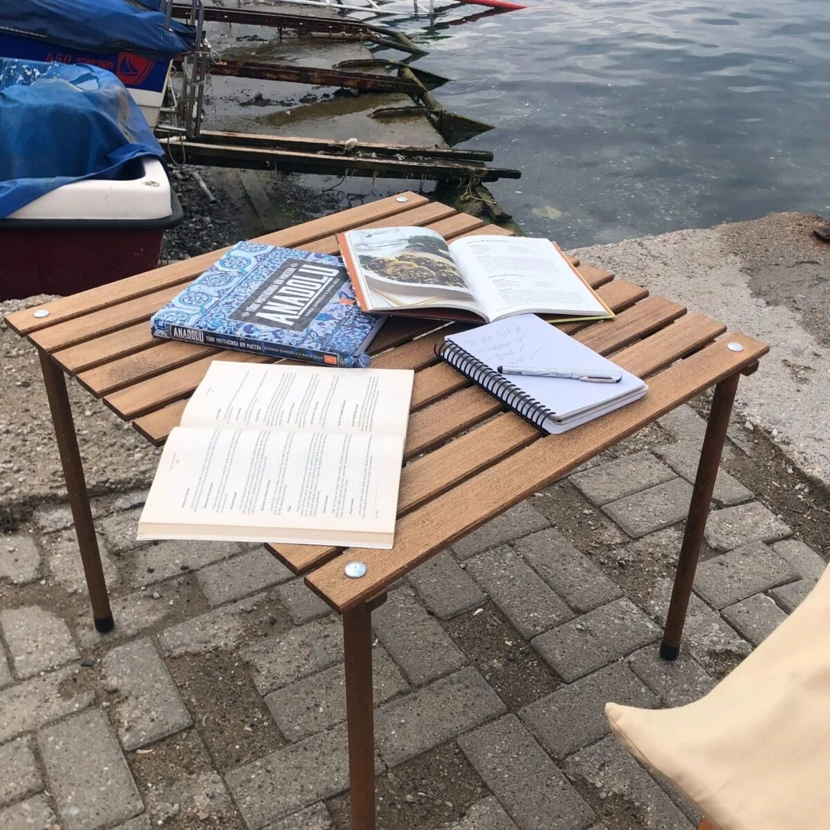 Bag The Joy 70x70x55 cm Ahşap Katlanır Rulo Kamp Masası | Piknik, Bahçe ve Balkon | Çantalı - Kahverengi - Görsel 9