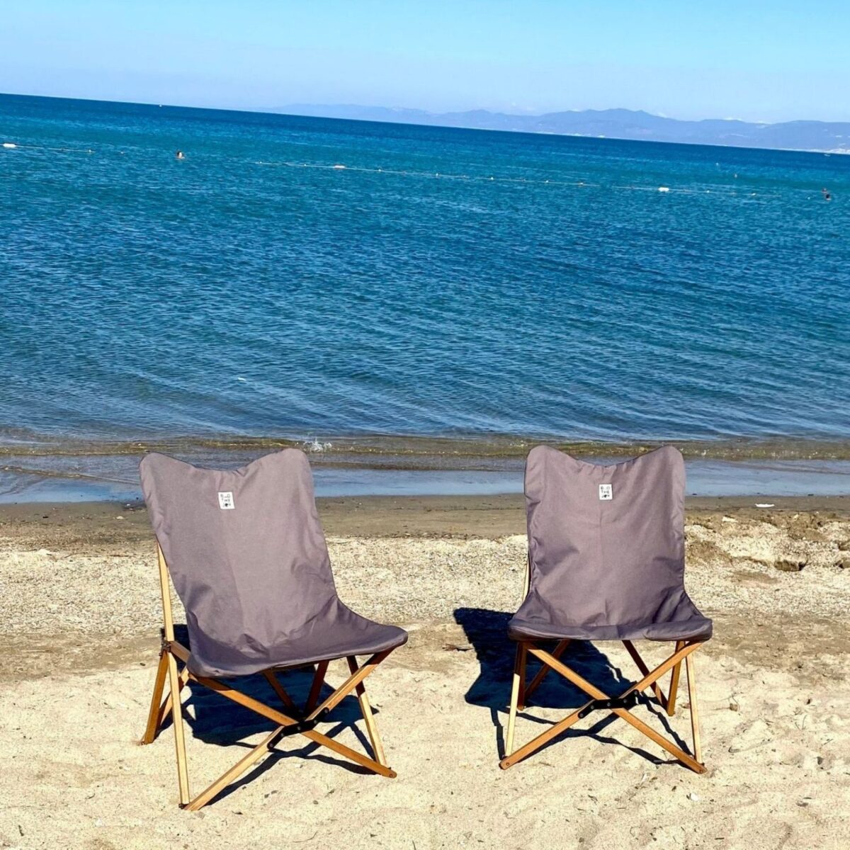 BAG THE JOY KATLANIR AHŞAP KAMP ve BAHÇE SANDALYESİ – KAHVERENGİ İSKELET - KOYU GRİ KILIF - Görsel 7