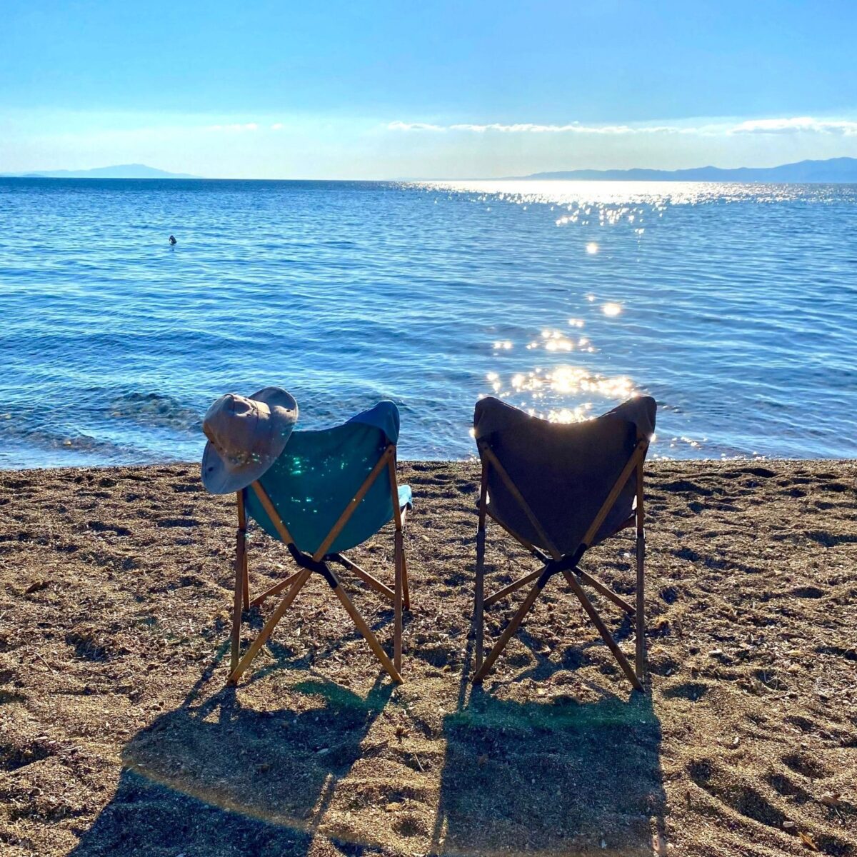 BAG THE JOY AHŞAP KATLANIR MASA SANDALYE SETİ – KAHVERENGİ- TURKUAZ - 70*70*55 - Görsel 21