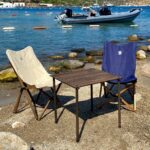 BAG THE JOY KATLANIR AHŞAP KAMP SANDALYESİ – ANTRASİT İSKELET - BEJ KILIF - Görsel 8