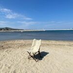 BAG THE JOY KATLANIR AHŞAP KAMP SANDALYESİ – ANTRASİT İSKELET - BEJ KILIF - Görsel 9