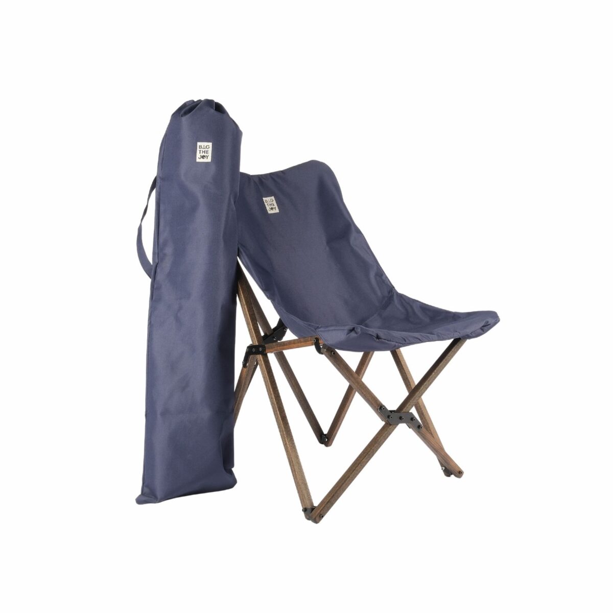 BAG THE JOY AHŞAP KATLANIR MASA SANDALYE SETİ – ANTRASİT- LACİVERT - 70*70*55 - Görsel 6