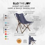 BAG THE JOY AHŞAP KATLANIR MASA SANDALYE SETİ – ANTRASİT- LACİVERT - 70*70*55 - Görsel 9