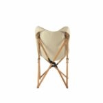 BAG THE JOY AHŞAP KATLANIR MASA SANDALYE SETİ - KAHVERENGİ - BEJ - 70*70*55cm - Görsel 6