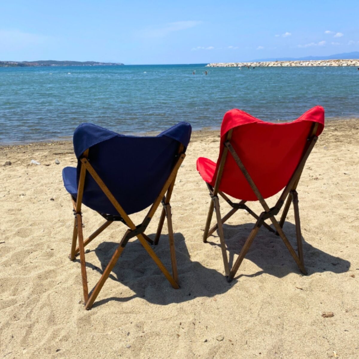 BAG THE JOY AHŞAP KATLANIR MASA SANDALYE SETİ – KAHVERENGİ - LACİVERT - 70*70*55 - Görsel 11