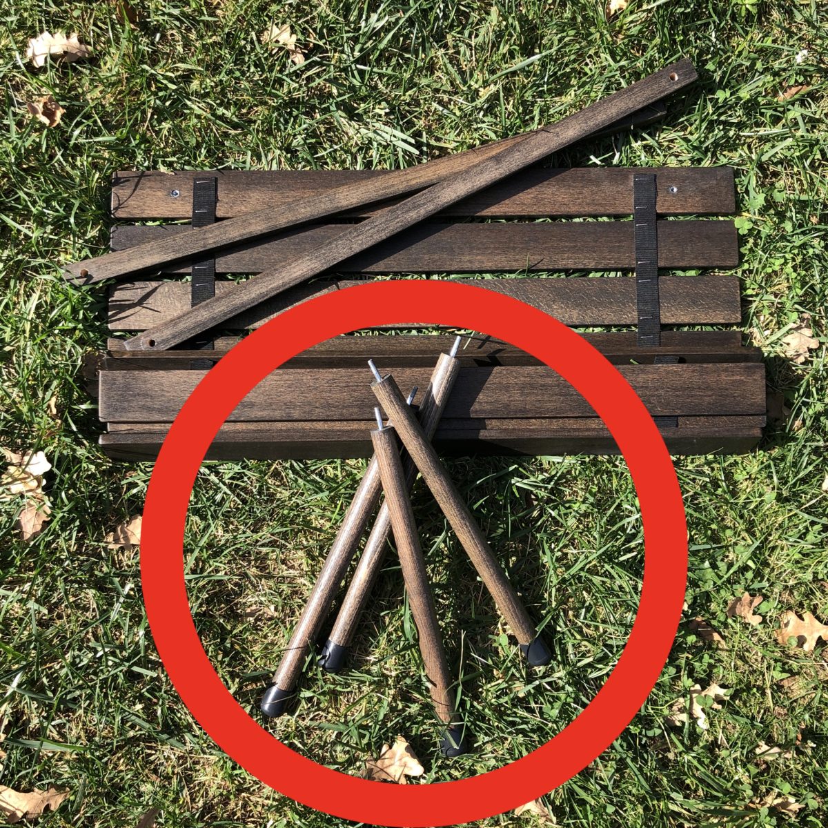 BAG THE JOY MASA AYAĞI - 40 CM ANTRASİT  (4 ADET) - Görsel 2