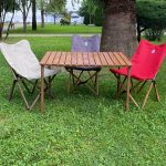 BAG THE JOY AHŞAP KATLANIR RULO KAMP & BAHÇE MASASI / KAHVERENGİ(80*110*65)