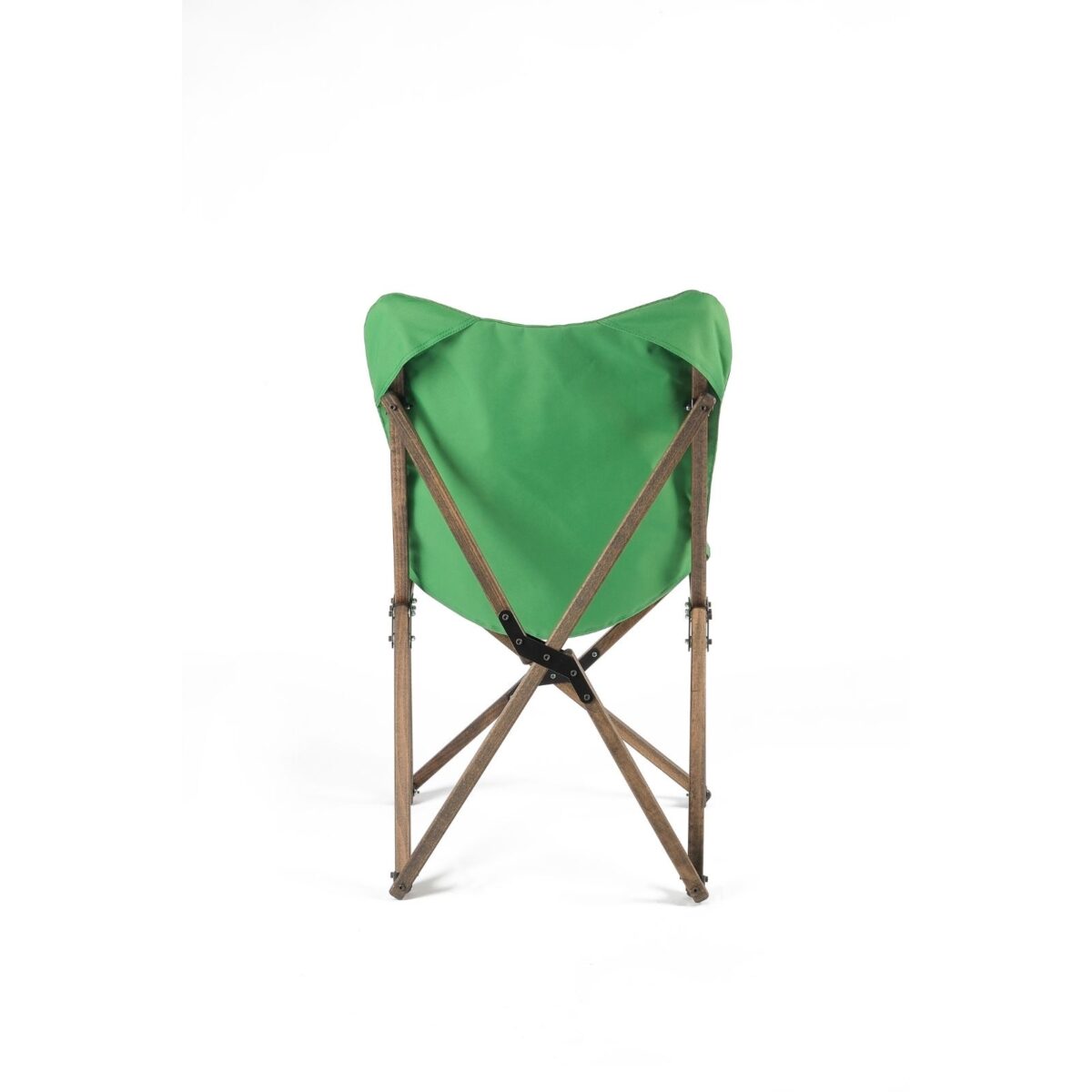 BAG THE JOY KATLANIR AHŞAP KAMP ve BAHÇE SANDALYESİ – ANTRASİT İSKELET - YEŞİL KILIF - Görsel 5
