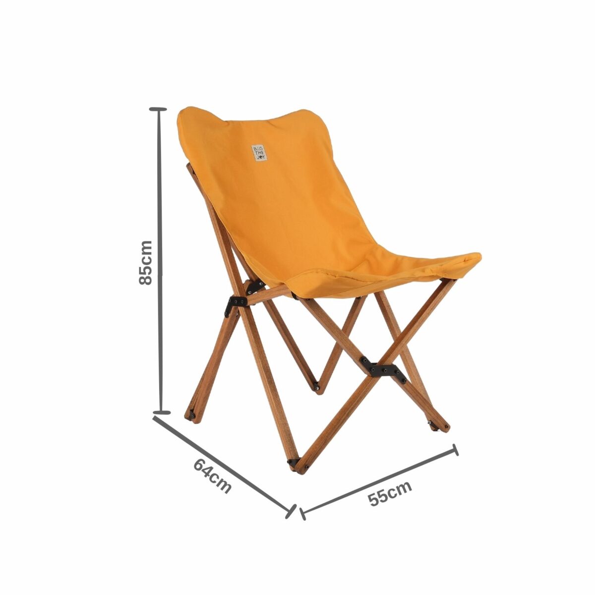 BAG THE JOY AHŞAP KATLANIR MASA SANDALYE SETİ – KAHVERENGİ - HARDAL - 70*70*55 - Görsel 10