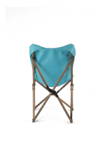 BAG THE JOY KIDS KATLANIR AHŞAP KAMP & BAHÇE SANDALYESİ ANTRASİT İSKELET – TURKUAZ KILIF - Görsel 3