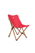 BAG THE JOY KIDS KATLANIR AHŞAP KAMP & BAHÇE SANDALYESİ KAHVERENGİ İSKELET – KIRMIZI KILIF - Görsel 3