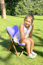 BAG THE JOY KIDS KATLANIR AHŞAP KAMP & BAHÇE SANDALYESİ KAHVERENGİ İSKELET – KIRMIZI KILIF - Görsel 8