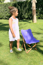 BAG THE JOY KIDS KATLANIR AHŞAP KAMP & BAHÇE SANDALYESİ KAHVERENGİ İSKELET – KIRMIZI KILIF - Görsel 9