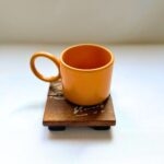 Masif Leftover - Ahşap El Yapımı Mektup Desenli Bardak Altığı Seti (4 Adet)