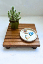 Kahverengi Masif Ahşap Dilimli El Yapımı Sunum Altlığı, Nihale - Görsel 5