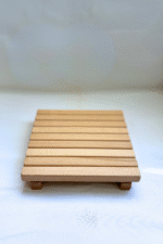 Ham Masif Ahşap Dilimli El Yapımı Sunum Altlığı, Nihale - Görsel 3