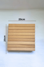 Ham Masif Ahşap Dilimli El Yapımı Sunum Altlığı, Nihale - Görsel 2