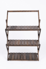 BAG THE JOY AHŞAP PORTATİF KATLANIR KAMP RAFI – ANTRASİT - Görsel 4