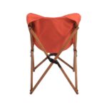 BAG THE JOY AHŞAP KATLANIR MASA SANDALYE SETİ – KAHVERENGİ – KİREMİT – 70*70*55cm - Görsel 4