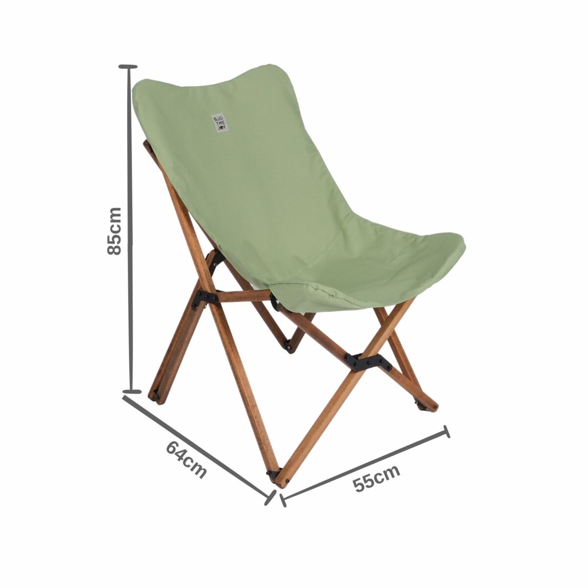 BAG THE JOY AHŞAP KATLANIR MASA SANDALYE SETİ – KAHVERENGİ – SU YEŞİLİ – 60*60*55cm - Görsel 10