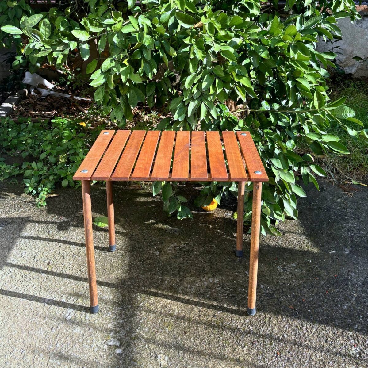 Leftover Serisi Ahşap Rulo Katlanır Kamp Sehpası - Kahverengi (ÇANTALI) - Görsel 3