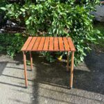 Leftover Serisi Ahşap Rulo Katlanır Kamp Sehpası - Kahverengi (ÇANTALI) - Görsel 3