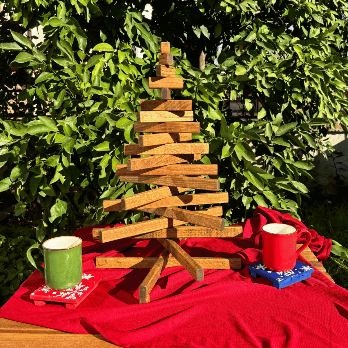 Leftover - El Yapımı Yılbaşı Ağacı - Kahverengi - Görsel 9