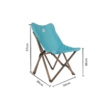 Bag The Joy Kids Ahşap Katlanır Kamp Sandalyesi |Bahçe, Piknik, Balkon |Çantalı - Antrasit -Turkuaz - Görsel 2