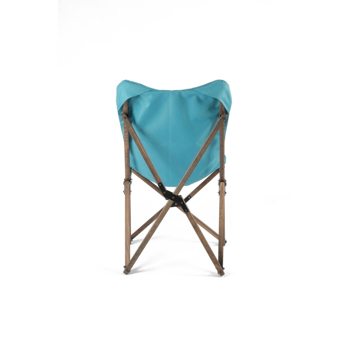Bag The Joy Kids Ahşap Katlanır Kamp Sandalyesi |Bahçe, Piknik, Balkon |Çantalı - Antrasit -Turkuaz - Görsel 3