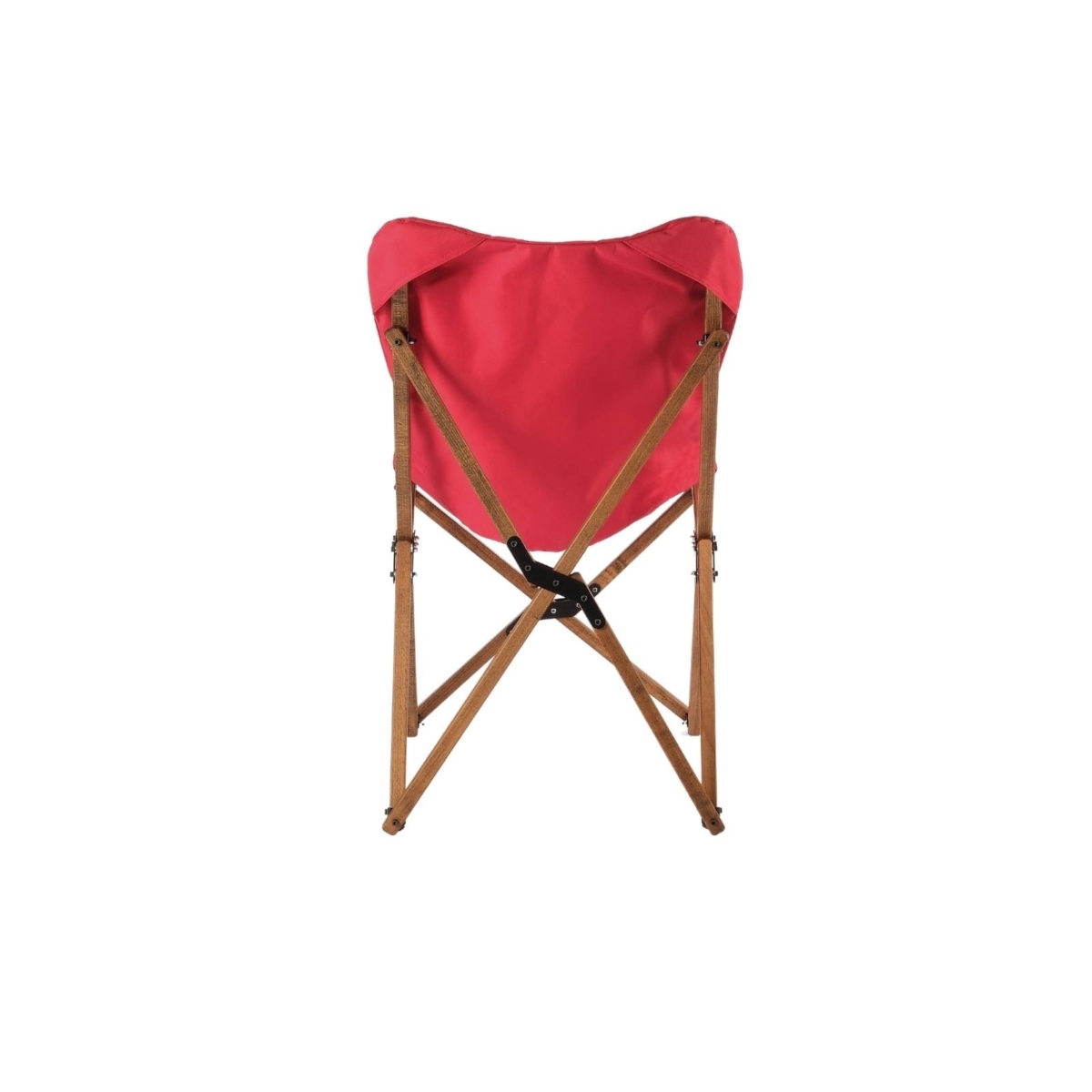 Bag The Joy Kids Ahşap Katlanır Kamp Sandalyesi | Bahçe, Piknik, Balkon | Çantalı - Kırmızı - Görsel 3
