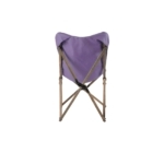 Bag The Joy Kids Ahşap Katlanır Kamp Sandalyesi |Bahçe, Piknik, Balkon | Çantalı - Antrasit -Mor - Görsel 3