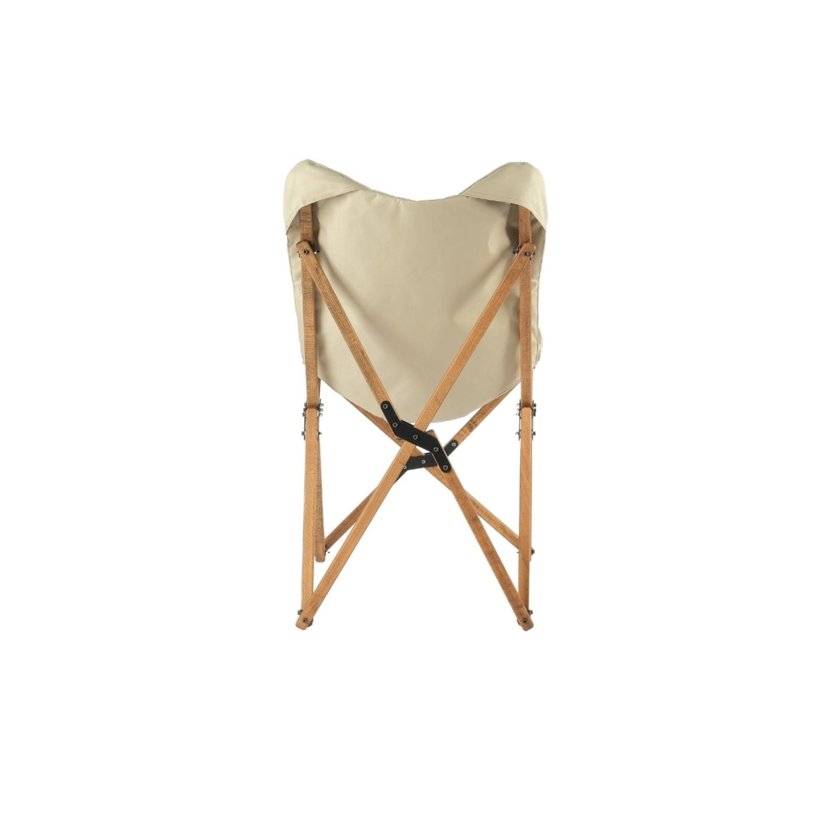 Bag The Joy Kids Ahşap Katlanır Kamp Sandalyesi |Bahçe, Piknik, Balkon |Çantalı - Bej - Görsel 3