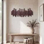 Leftover Masif Kayın Ahşap Piyano Askılık - Antrasit | 6'lı Açılır Kapanır Duvar Askısı - Görsel 4